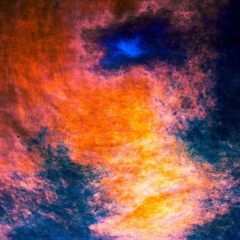Winged Shadow Over Blazing Skies