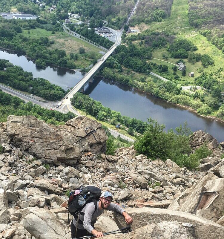 Forrest Climbing Up Lehigh Gap