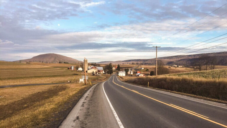 On Winter Cycling through Pennsylvania