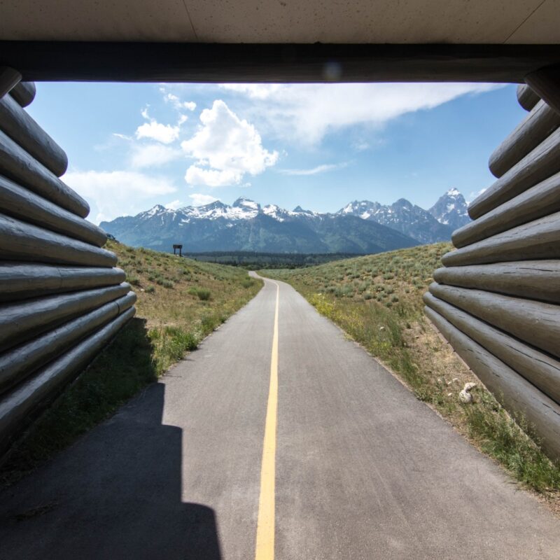 Tetons Through a Tunnel