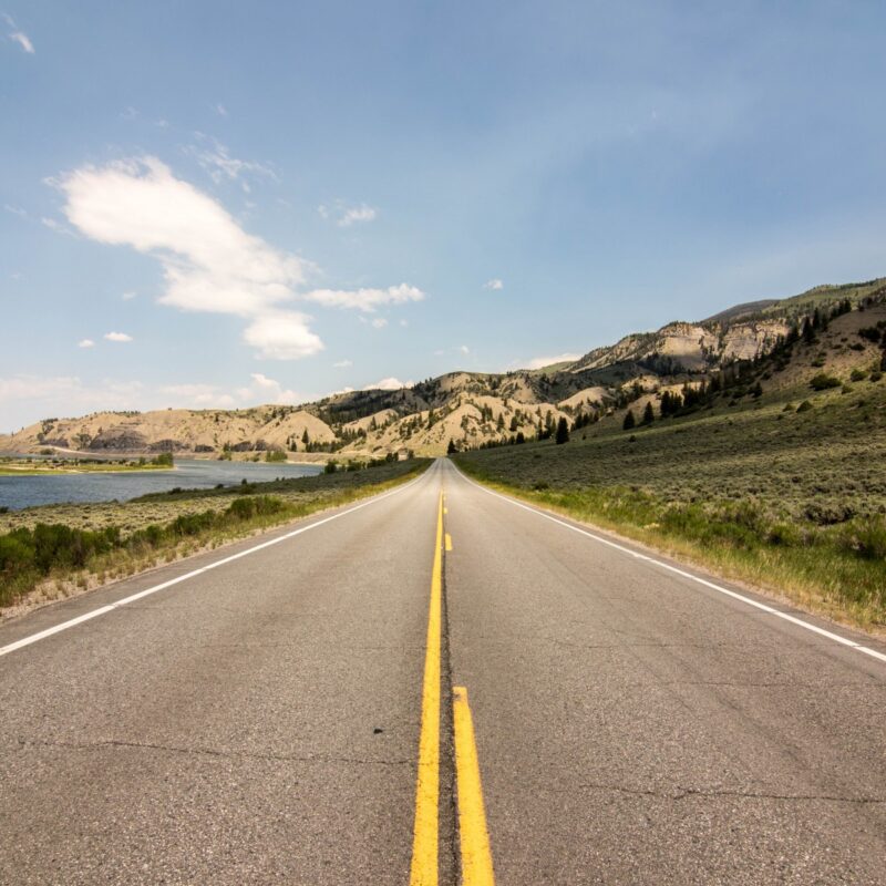 Route 9 North up the Blue River