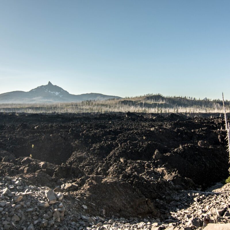 Lava Flows Atop the Cascades