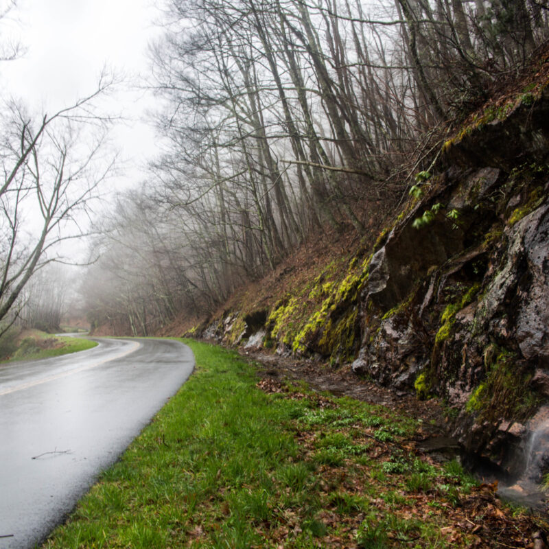 Raining on the Blue Ridge
