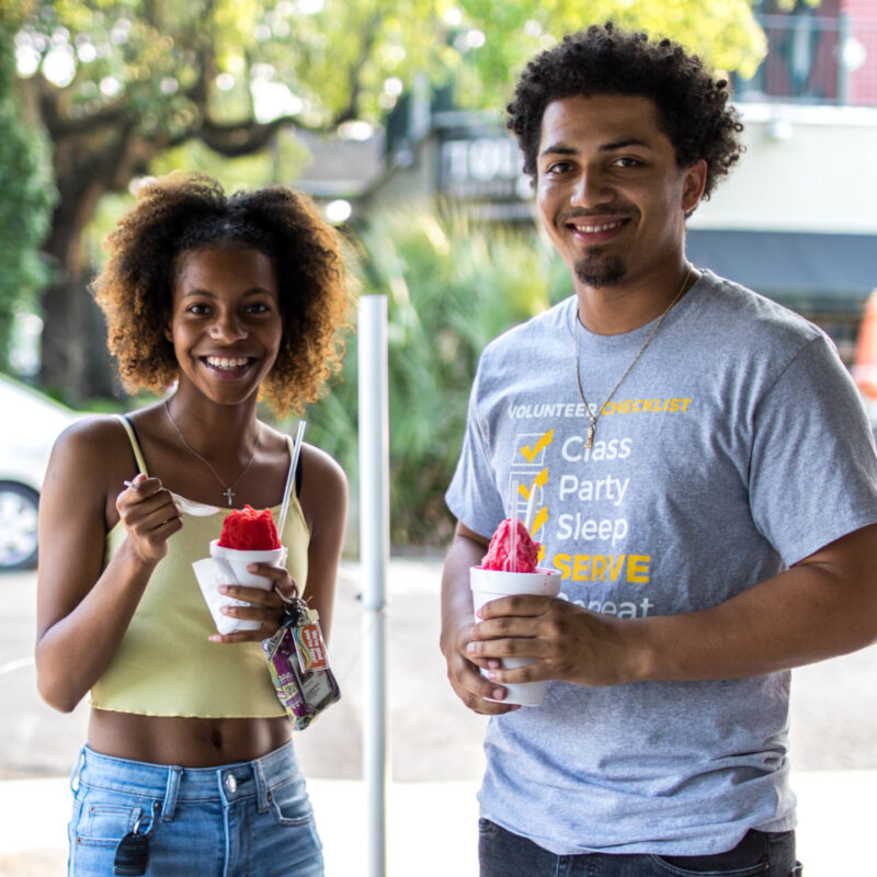 Locals Grabbing a Snoball