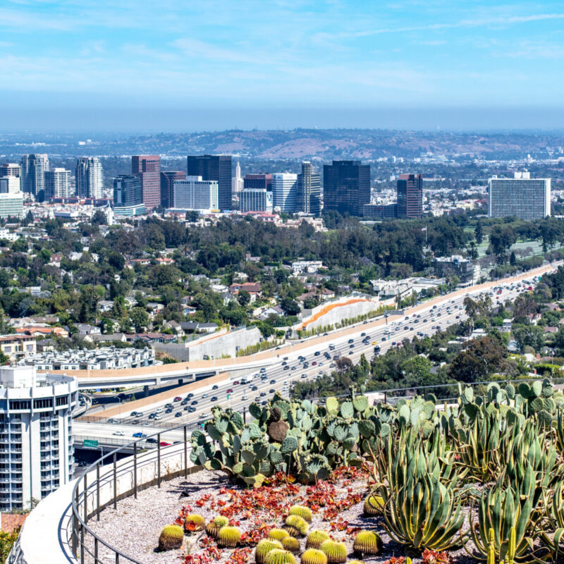 LA Traffic From the Getty