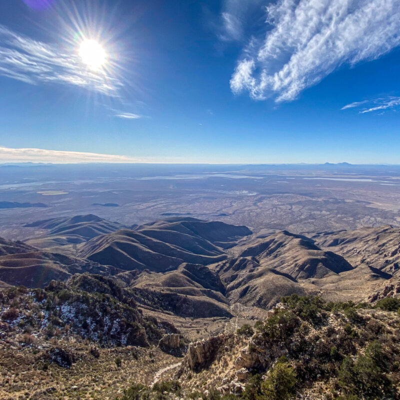 Guadalupe Mountains - Looking West