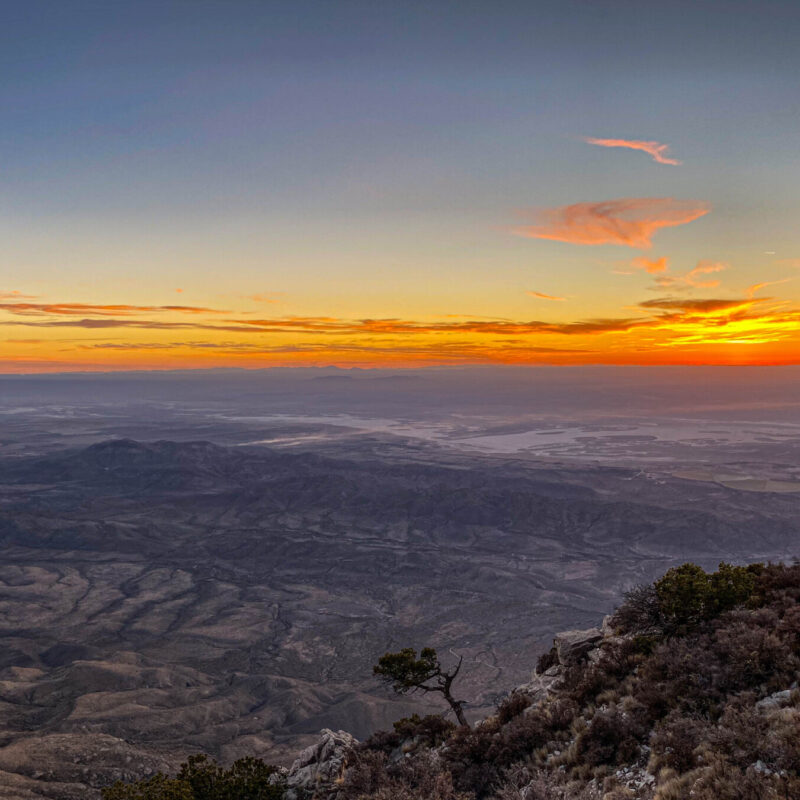 Guadalupe Mountains - Sunset Up High
