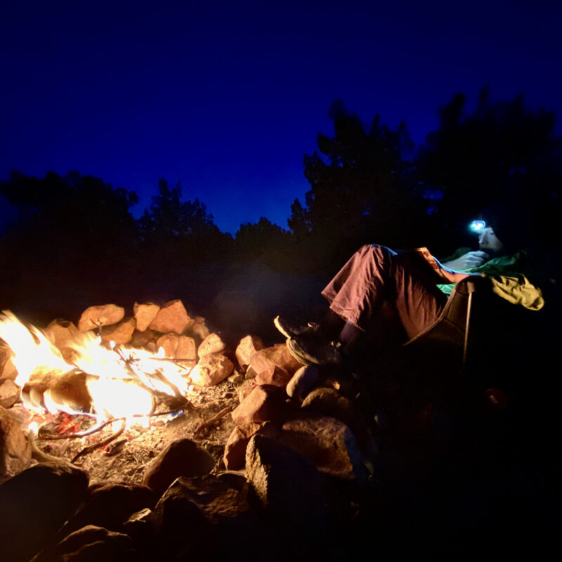Reading By Headlamp