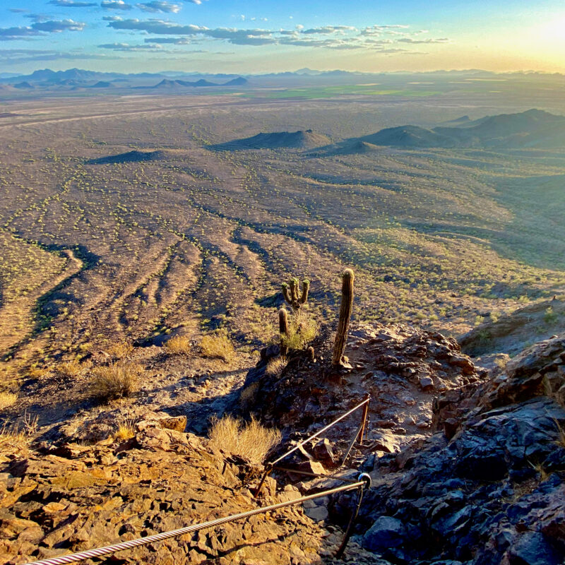 Dusk Descent on the Hunter Trail