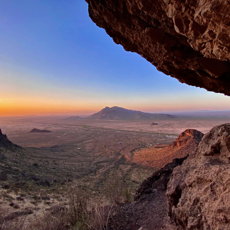 Sunset Below the Picacho Peak Saddle