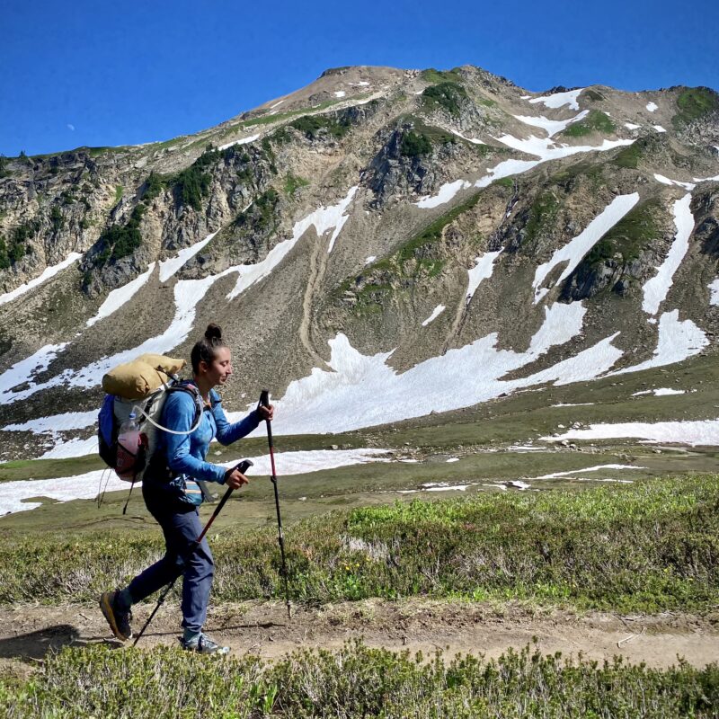 Hiker Action Shot