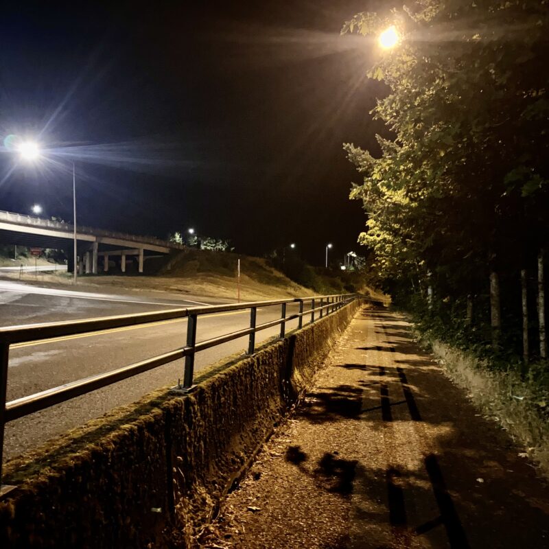 Night Walking Out of Cascade Locks