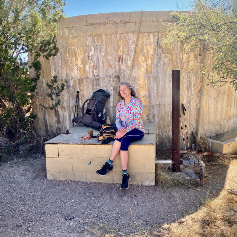 Merianne at the Tank