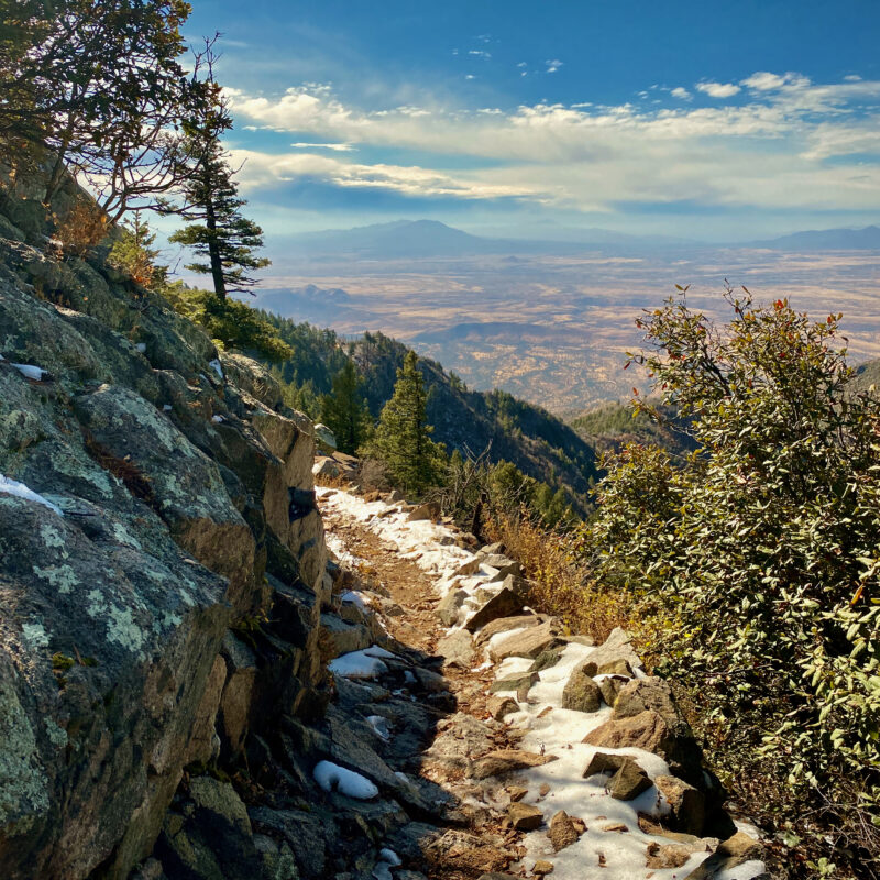 Descending South of Miller Peak