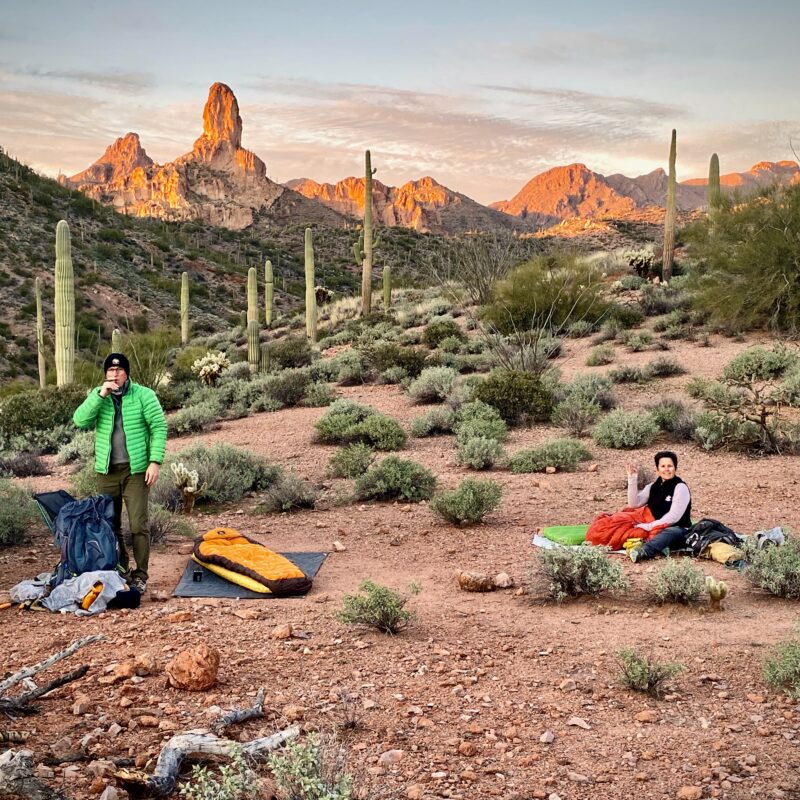 Encamped in Martinez Canyon