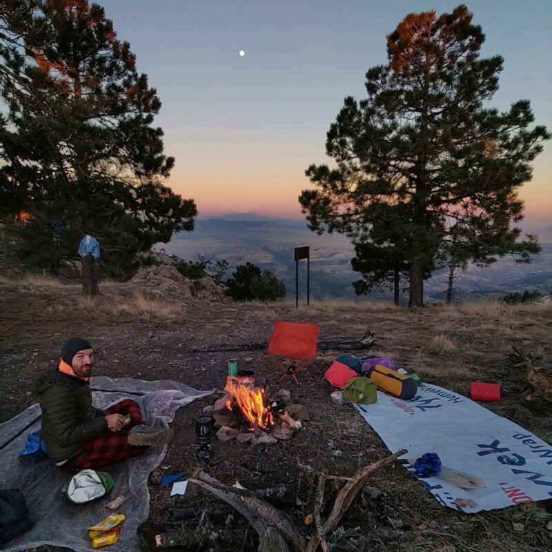 Campsite View on Baldy Saddle