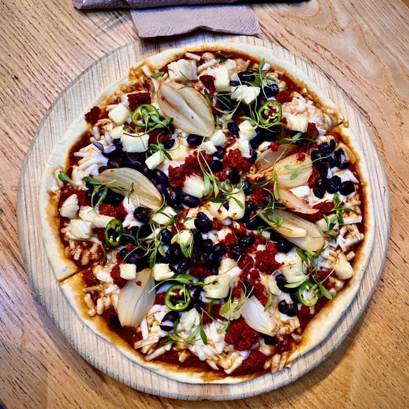 Pizza of Flores de Vegano