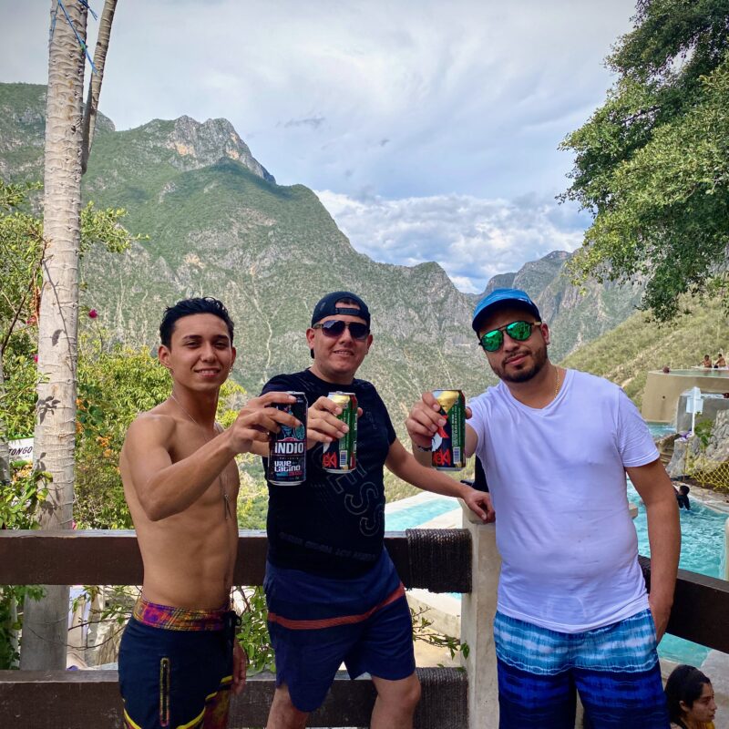 Cheers with the Boys