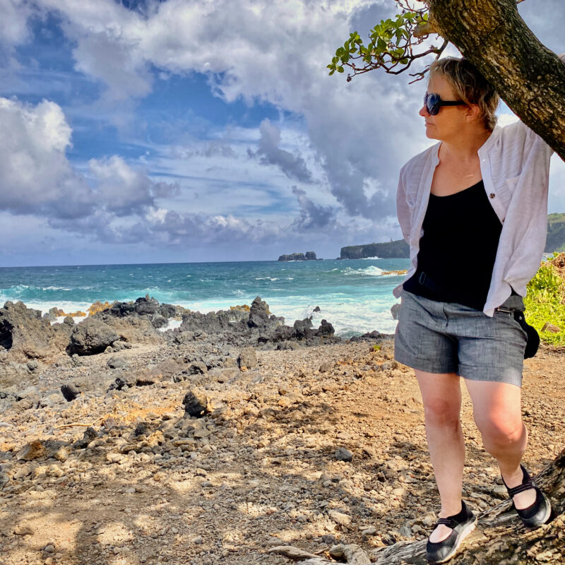 Gazing Out On Azure Seas