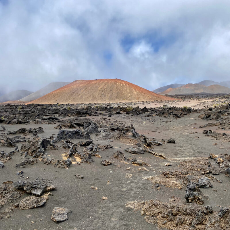 Cinder Cones and Mists on the Crater Floor