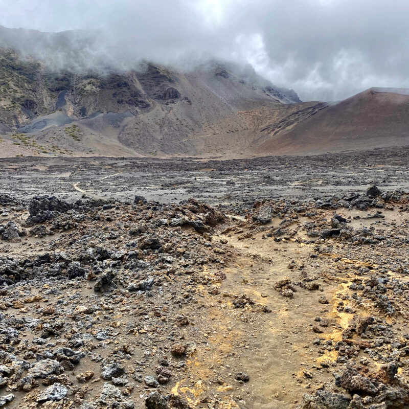 Crossing the Lava Fields