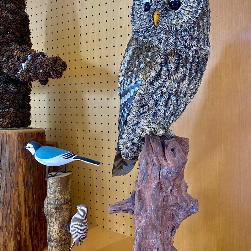Wooden Owl Carving