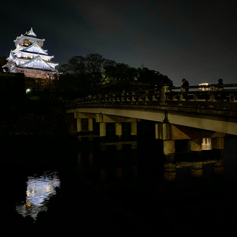 Osaka Castle at Night