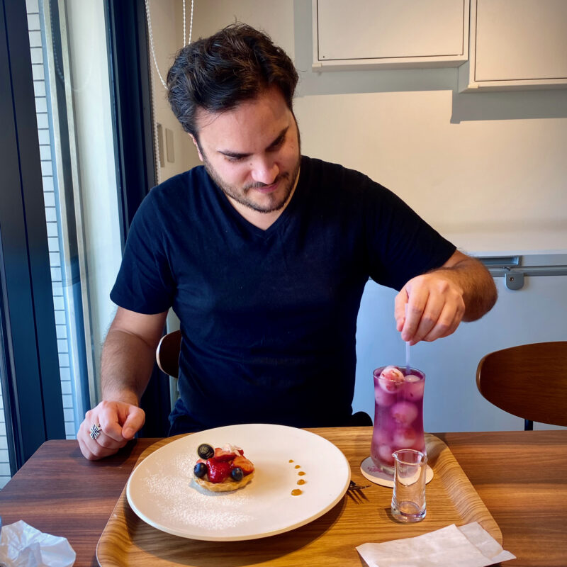 Lunching with Ben at Mercy Vegan