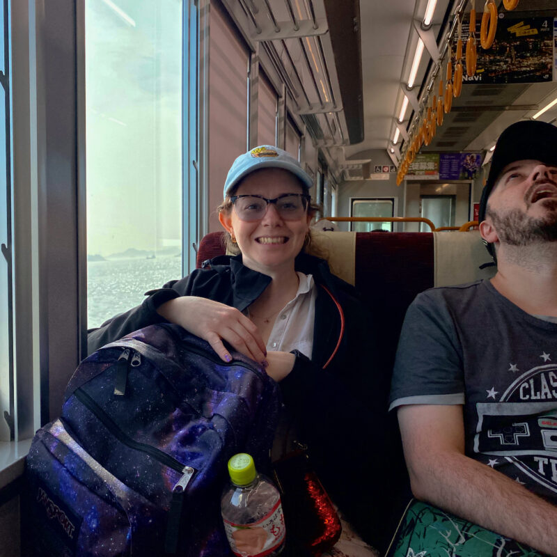 Chilling on the Train