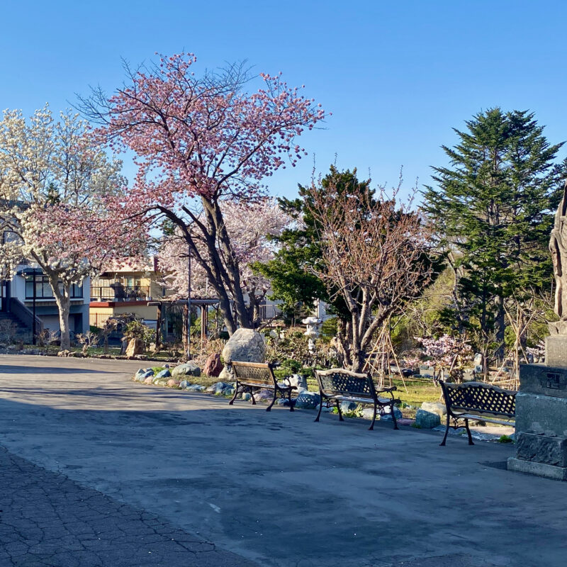 Temple Gardens at the Base of Moiwa