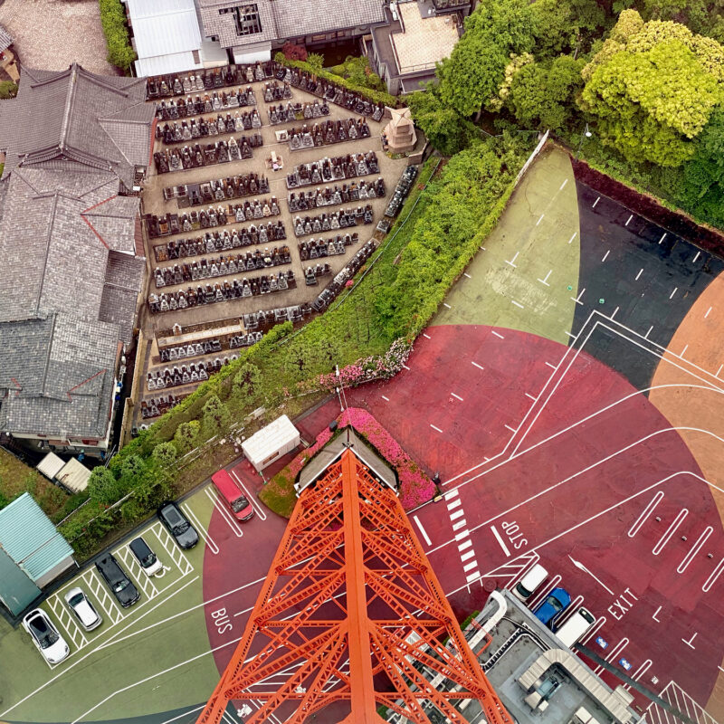 Looking Down Tokyo Tower