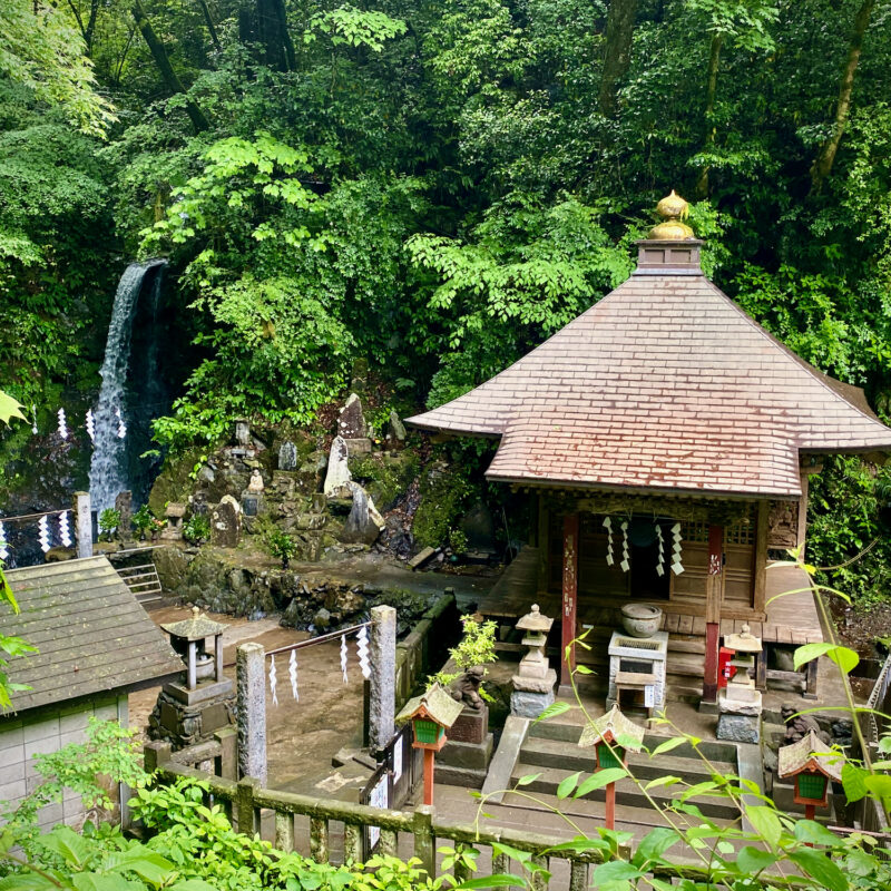 Temple at the Waterfall