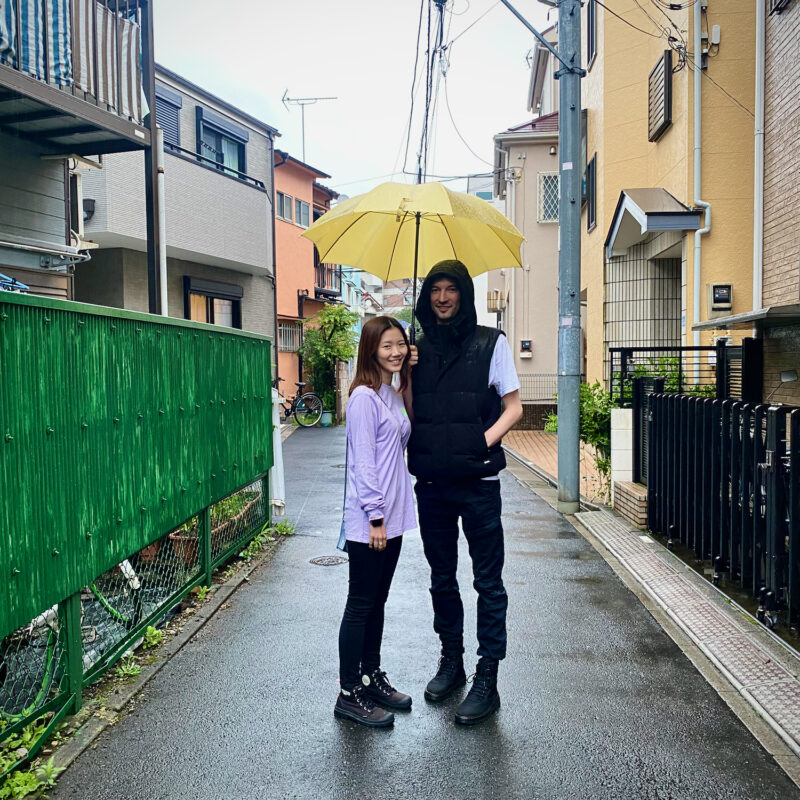 Couple in the Drizzle