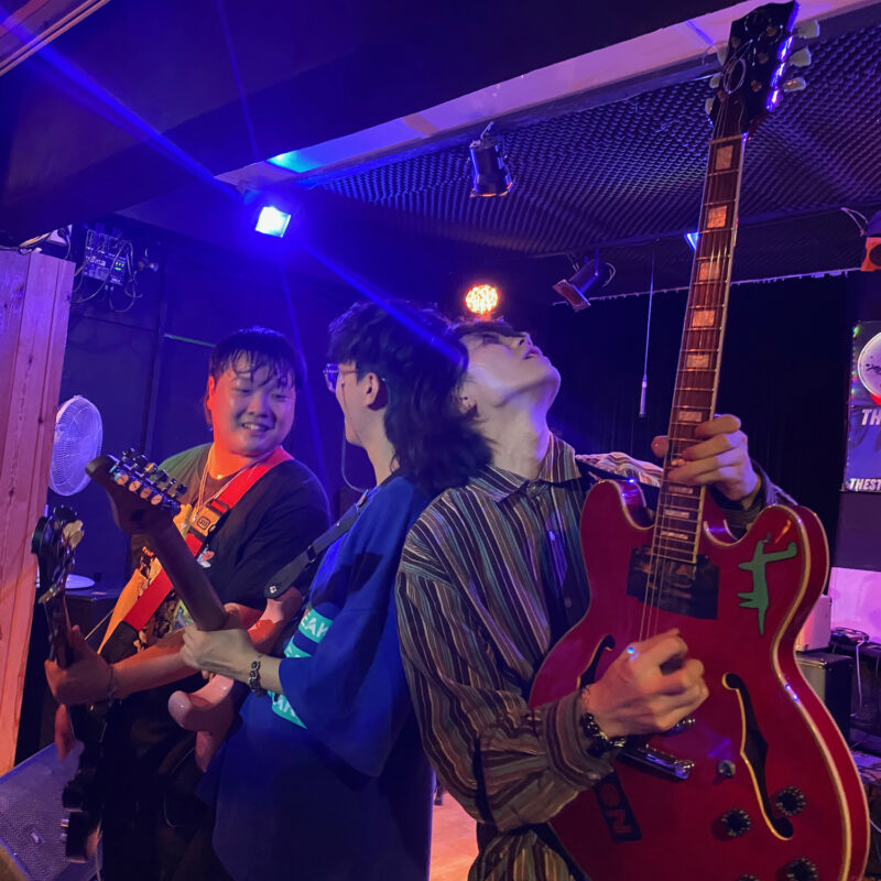 Rocking out at Studio HBC
