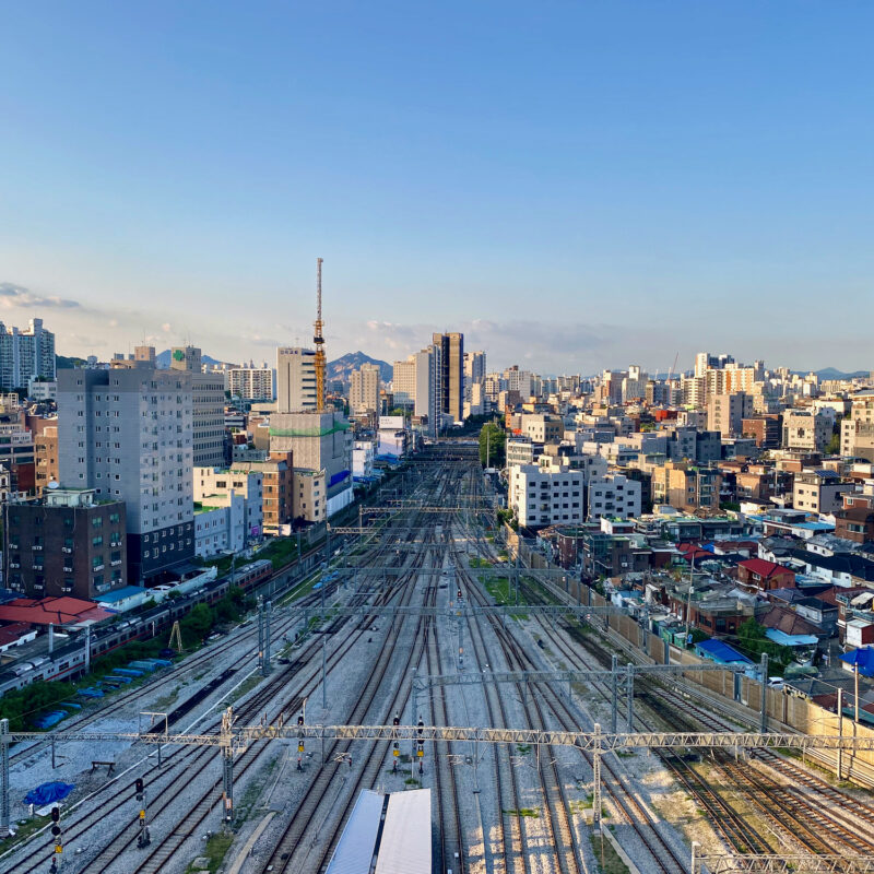 Atop Cheonnyangni Station, Looking North