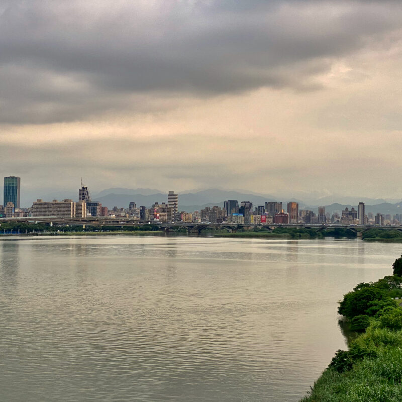 Looking Along the Tamsui River