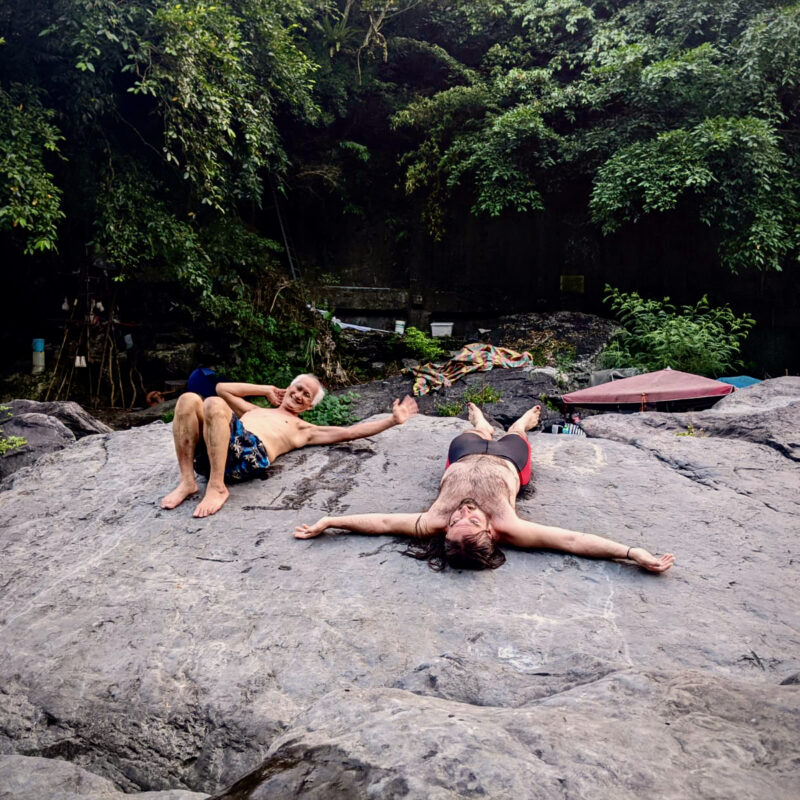 Draped Across the Rocks