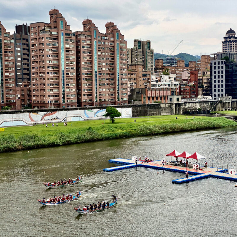 Staging the Dragon Boats