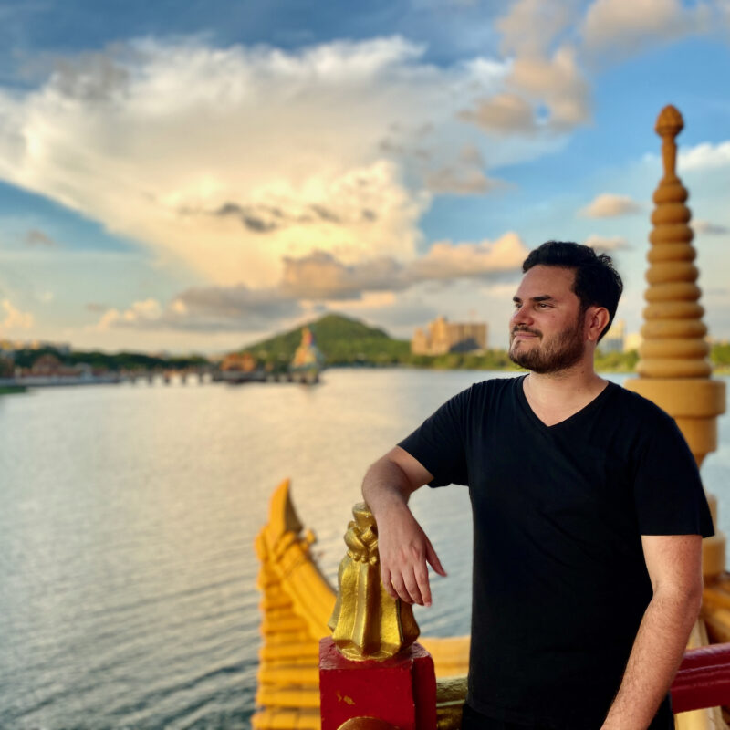 Ben on the Wuliting Pavilion