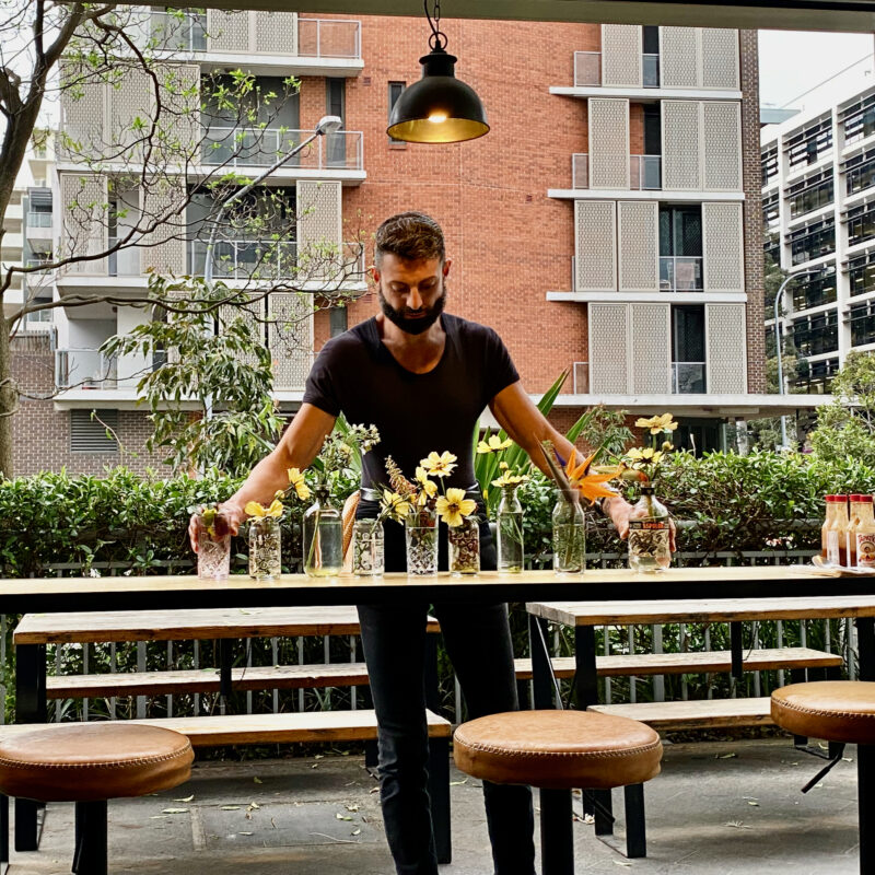 Floral Arrangements at Kinship Coffee