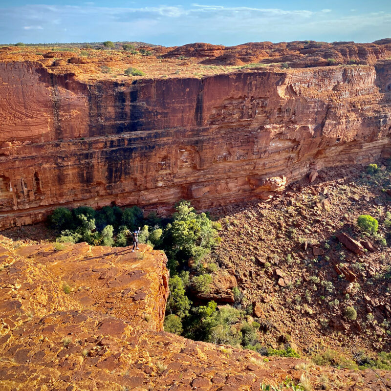 Huge Cliff Faces and Tiny Friends