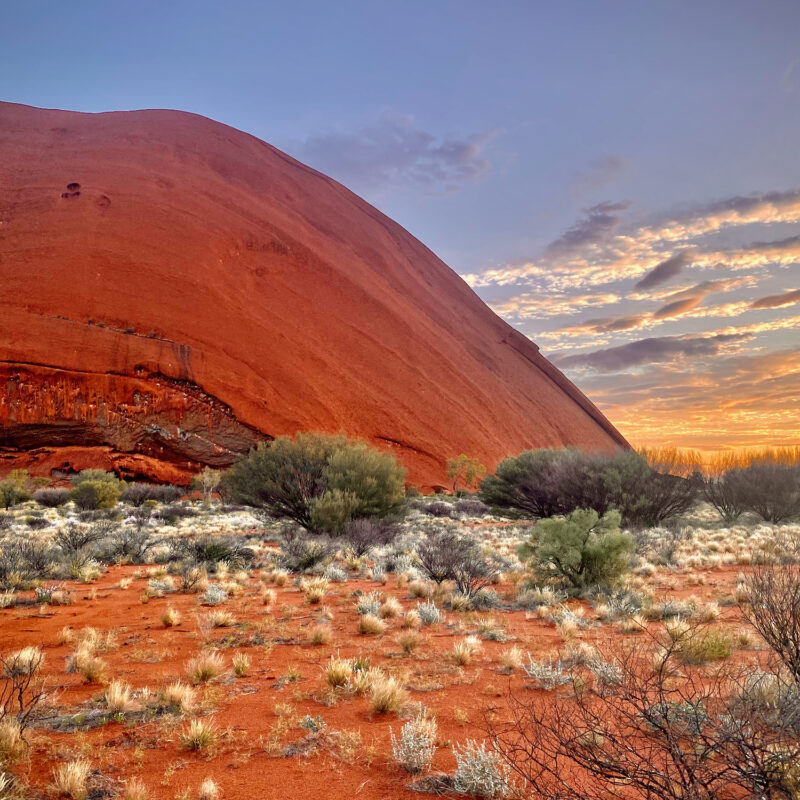 Fading Light Alongside the Monolith
