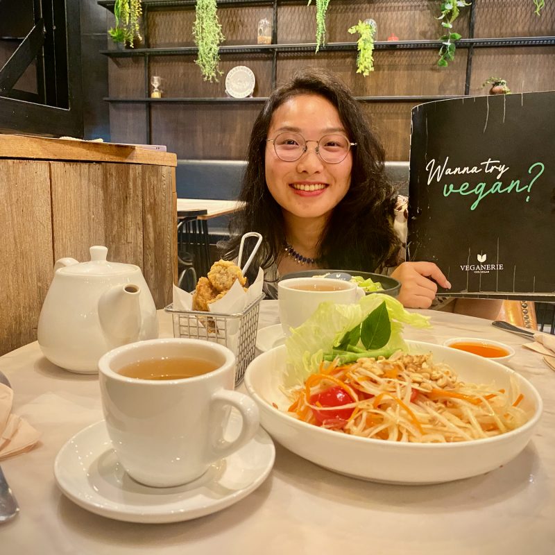 Dinner at Veganerie