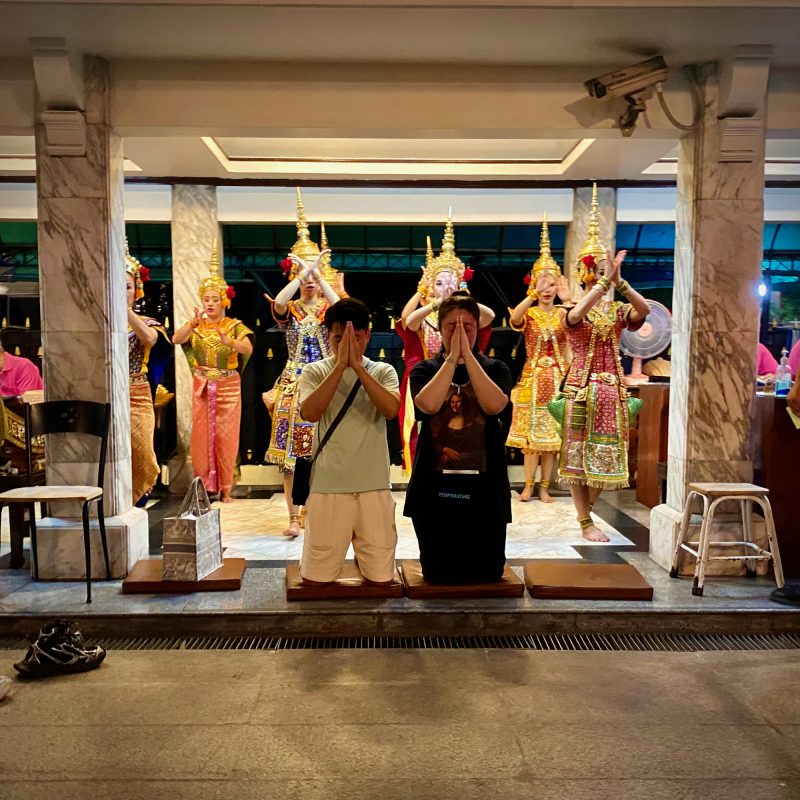 Prayers at Erawan Shrine