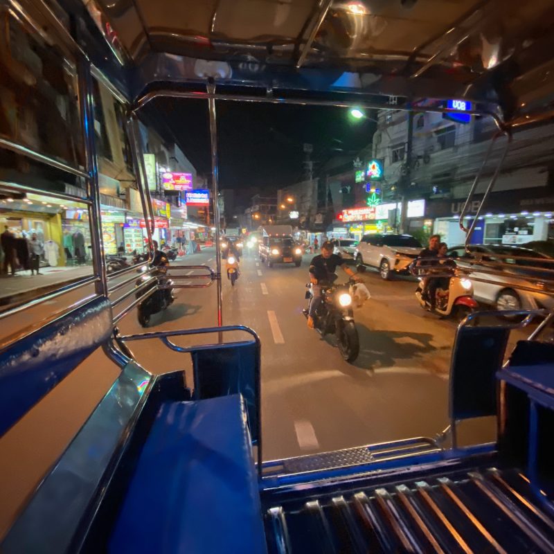 Traffic View from the Songthaew