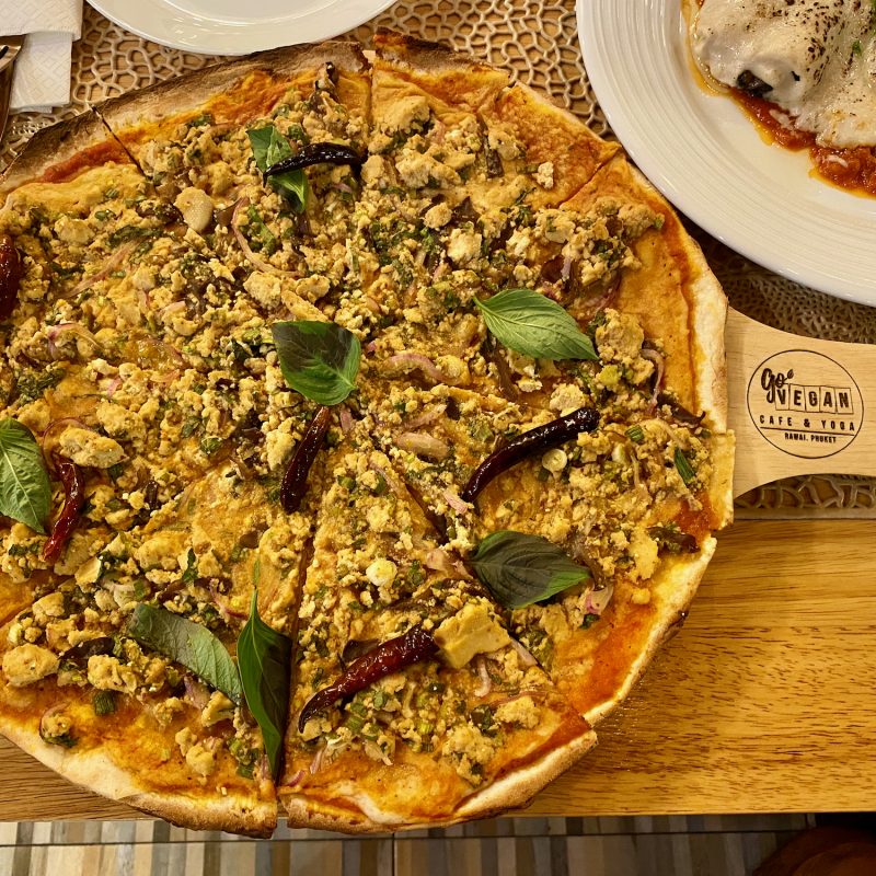 Mushroom Larb Pizza