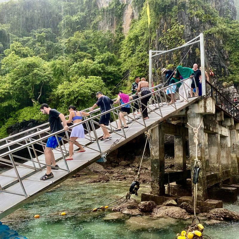 Tourists in the Monsoon