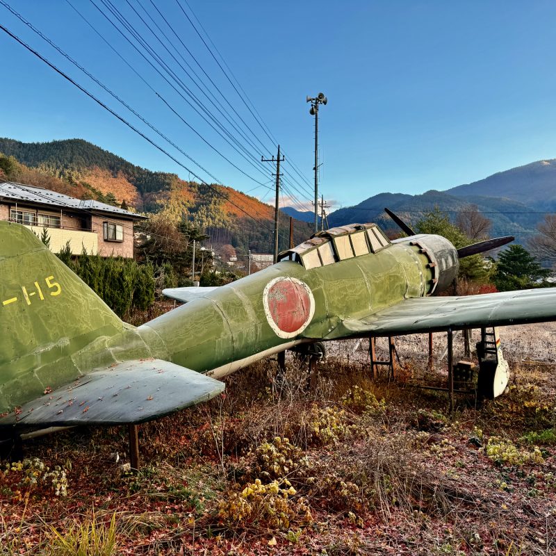 Old Frost-Covered Aeroplane