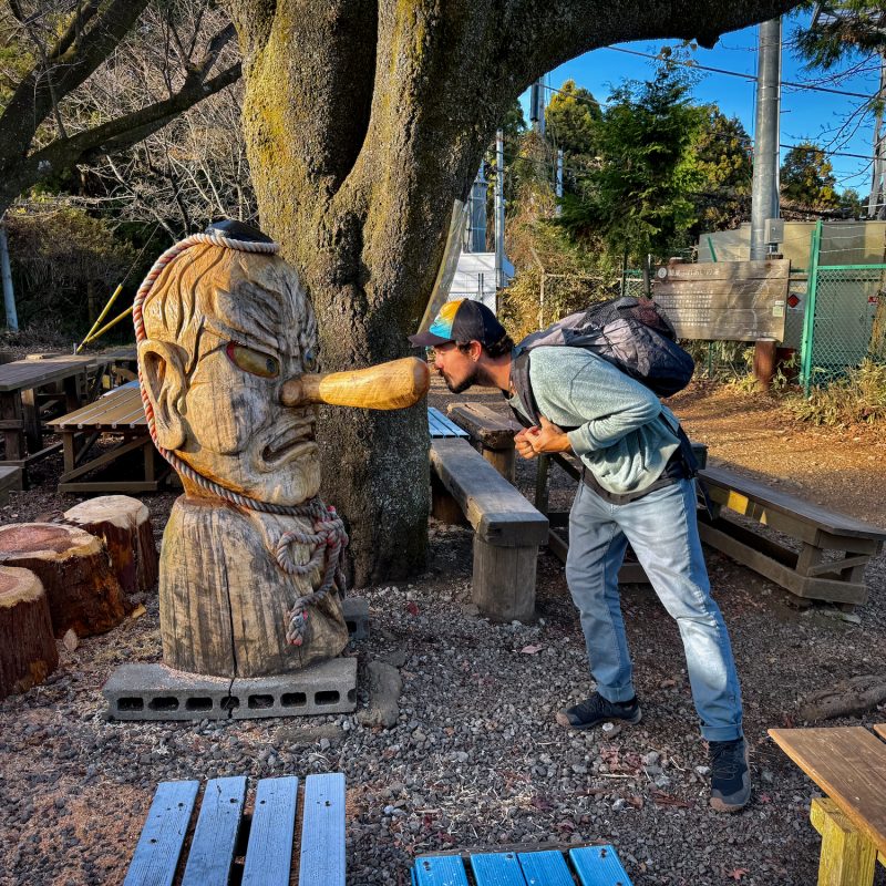 Greeting the Statues