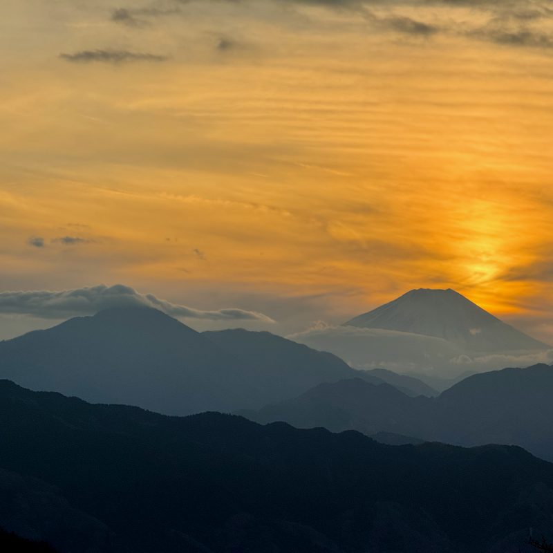 Fuji in Sunset Profile